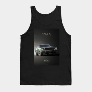 1968 Ford Bullitt Mustang Artwork Tank Top